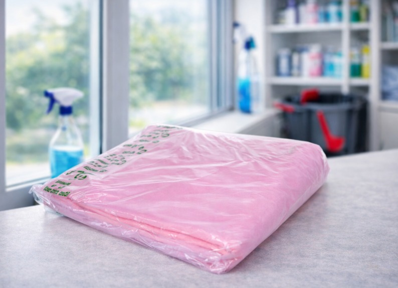 Draps d'examen jetables et produits désinfectants en cabinet de soin